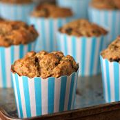 raisin spice zucchini muffins