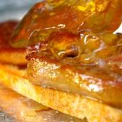 DUCK*****Laura Calder's Foie Gras Tartines with Verjus Port Glaze