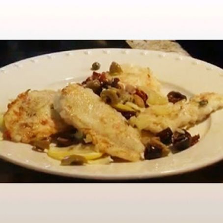 Moroccan-Style Cod with Green Olives, Lemon, and Cauliflower