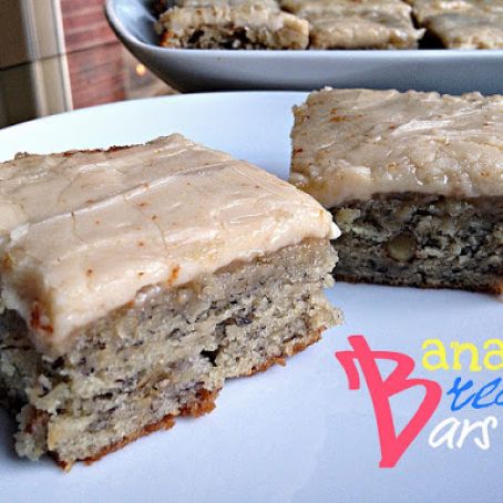 Banana Brownies with Frosting