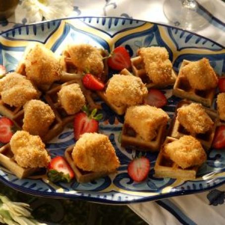 Bite-Size Chicken and Waffles