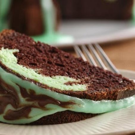 Chocolate-Mint Swirl Cake (Betty Crocker)