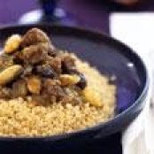 Moroccan Lamb Tagine with Raisins, Almonds, and Honey