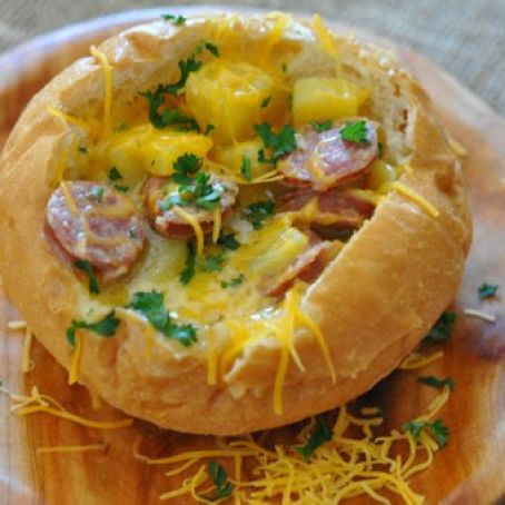 Sausage Potato Cheddar Cheese Stew