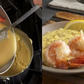 Butter-Poached Shrimp Zith Grits