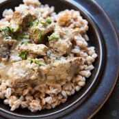 Lamb Braised in Milk with Garlic and Fennel