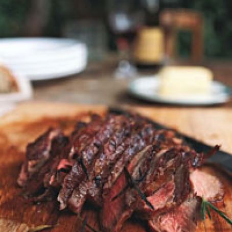 Grilled Leg of Lamb with Garlic and Rosemary