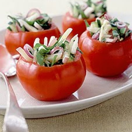 Salad stuffed tomatoes