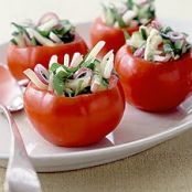Salad stuffed tomatoes