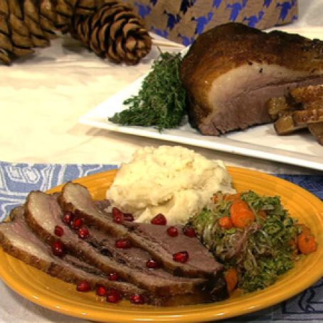 Chew:  Chef Josh Capon's Brisket with Pomegranate Seeds