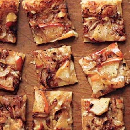 Caramelized Onion Tarts With Apples