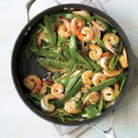 Gingered Stir-Fry with Shrimp and Snow Peas