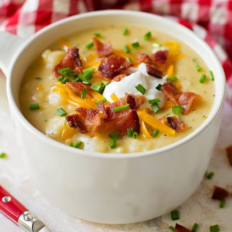 10 Minute Baked Potato Soup | Pressure Cooker Recipe