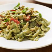 Pesto Alfredo pasta