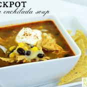 Crockpot Chicken Enchilada Soup