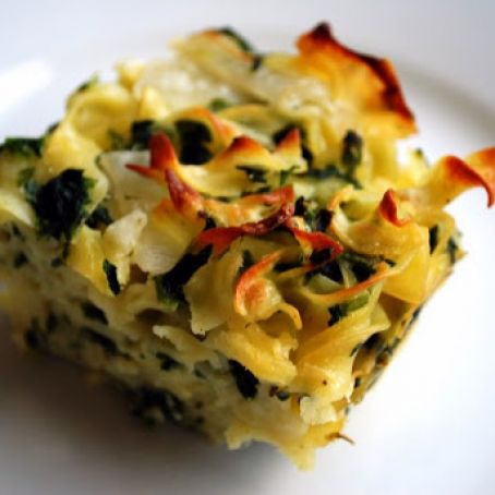 Spinach Noodle Kugel