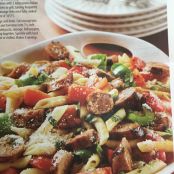 Italian Sausage Grilled with Pasta and Vegetables