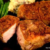 Pretzel Parmesan Crusted Pork Chops - Date Night Doins BBQ For Two