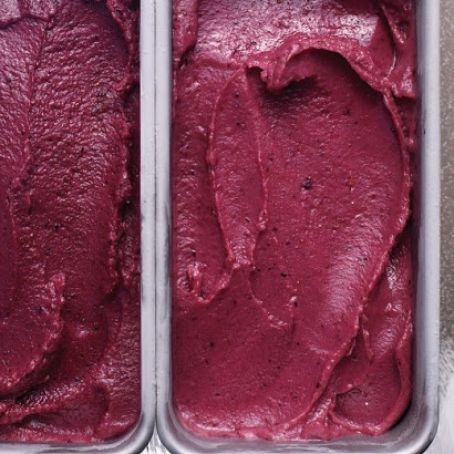 Blueberry Buttermilk Sherbet