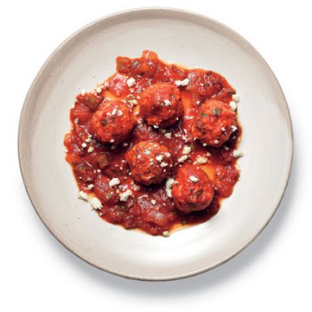 Lamb Meatballs in Greek-Inspired Tomato Sauce