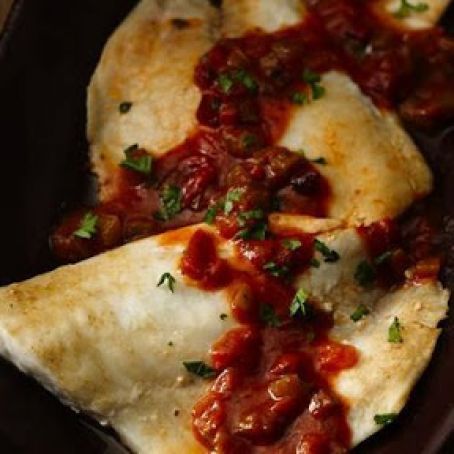 Tilapia with Tomato Pepper Sauce