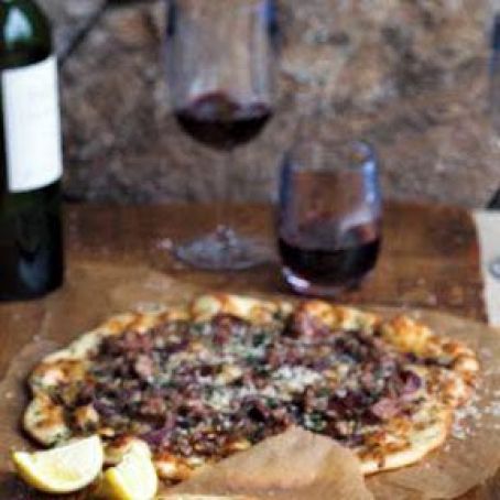 Sausage & Carmelized Onion Pizzas