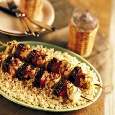 Chicken Kabobs with Lemon and Oregano