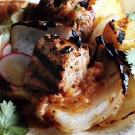 MEXICAN PORK SHOULDER KEBABS al PASTOR