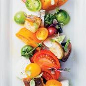 Tomato-and-Mozzarella Salad with Orange Oil