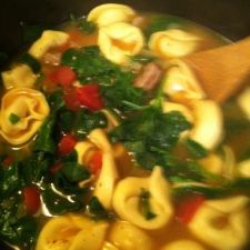 Rustic Italian Tortellini Soup