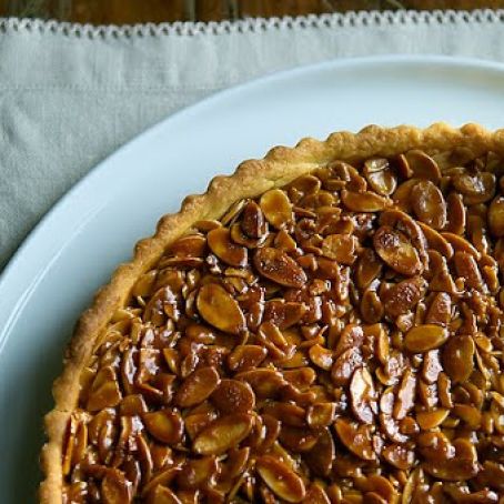 Tangerine and Almond Shortbread Tart