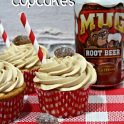 Root Beer Float Cupcakes