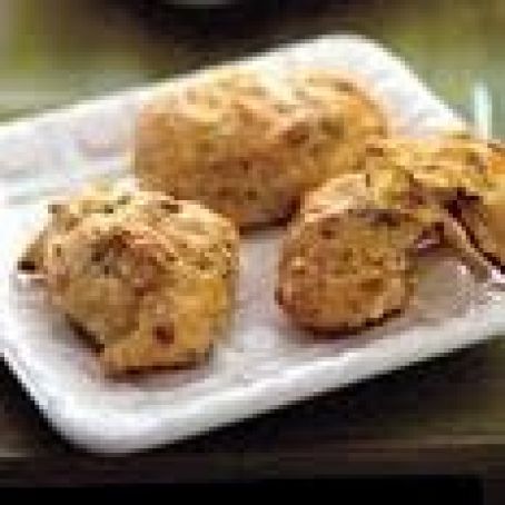 White Cheddar Puffs with Green Onions