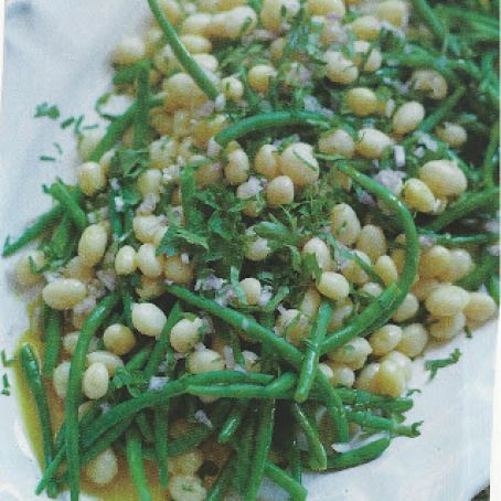 Haricots Verts and White Beans with Shallot Vinaigrette
