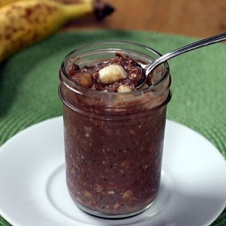 Banana Cocoa Refrigerator Oatmeal