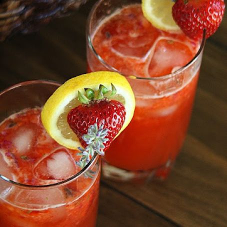 Lavender Strawberry Lemonade