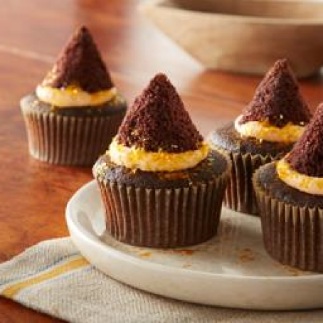 Witch's Hat Chocolate Cupcakes