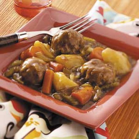 Versatile Meatball Stew for One