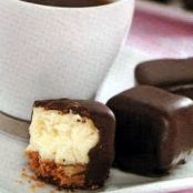 Chocolate-Covered Cheesecake Bites