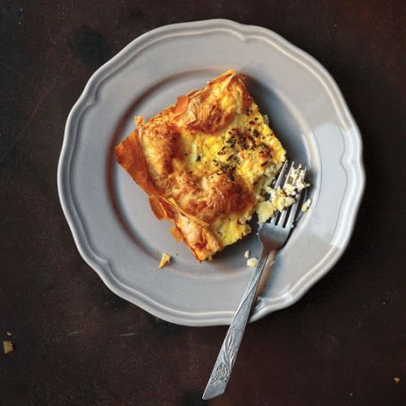 Alevropita (Greek Egg, Feta, and Herb Tart) Recipe | SAVEUR