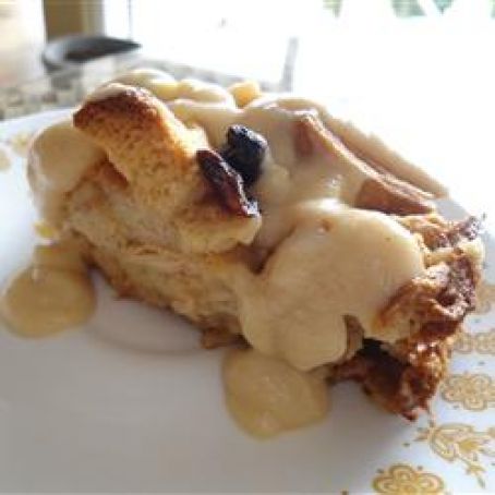 Best Bread Pudding with Vanilla Sauce