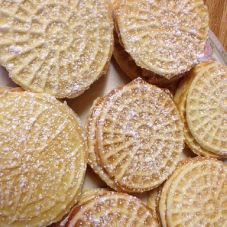 Italian Pizzelles (lemon) - Italian Wafer Cookies