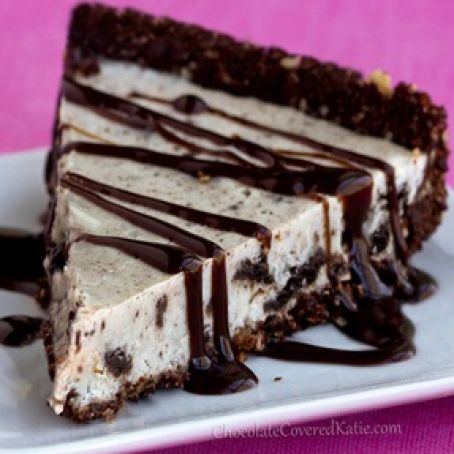 Healthy No-Bake Oreo Cookie Pie-Chocolate Covered Katie