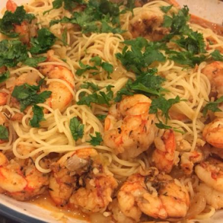 Spicy Creole Shrimp with Pasta