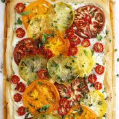 Tomato Ricotta Phyllo Tart