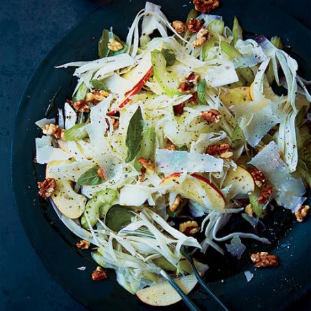 Celery, Fennel and Apple Salad with Pecorino and Walnuts