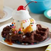 Waffled Brownie Sundae