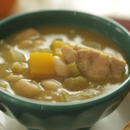 ROASTED CHICKEN WHITE CHILI {southern at heart}