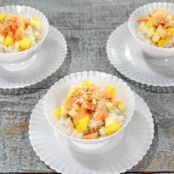 ISLAND COCONUT RICE PUDDING WITH TROPICAL FRUITS