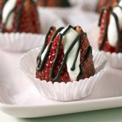 Double-Chocolate Filled Strawberries